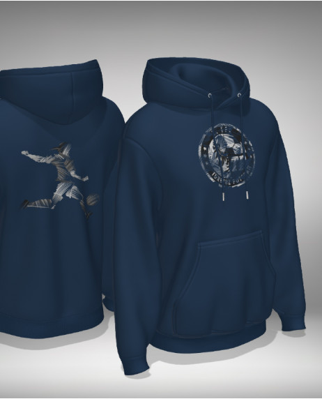 Hoodie Pinselstrich Look grau