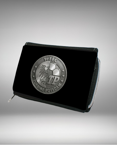 Geldbörse – Schwarz mit silbernem Emblem